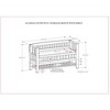 TiramisuBest Gold Bedroom Bench - Champagne Solid Wood & MDF Entryway, 54x18x19 Inches - 4 of 4