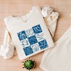Simply Sage Market Nautical Chart Blue Lightweight Garment Dyed Sweatshirt - 3 of 4