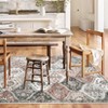 Washable Rug Vintage Floral Floor Carpet with Anti Slip Backing - 4 of 4