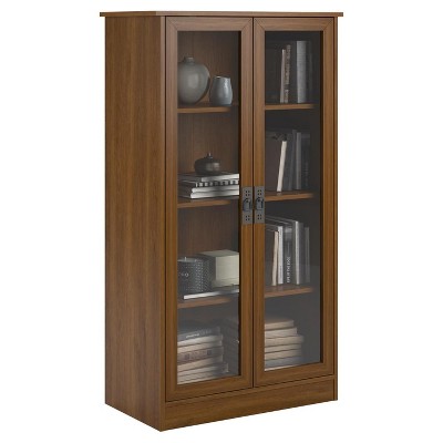 bookcase with glass doors target