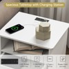 CIPACHO Black 2 Drawer Modern Nightstand with Charger Station USB Type C Ports AC Outlets and Ample Storage for Bedroom - 4 of 4