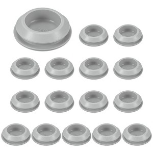 Unique Bargains Rubber Corrosion-Resistant Silicone Snap-in Locking Hole Plugs Gray - 1 of 4
