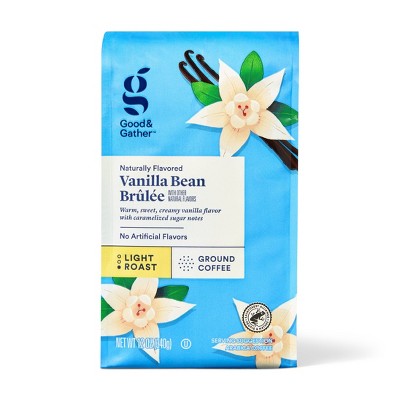 Naturally Flavored Vanilla Bean Brulee Light Roast Ground Coffee - 12oz - Good & Gather™