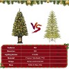 Pre-lit Artificial Christmas Tree with Warm White Lights, Green Full Christmas Tree 4.5ft with 8 Light-Modes, 300 Light & Antique Urn Base - 4 of 4