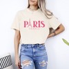 Simply Sage Market Women's Paris France Eiffel Tower Short Sleeve Garment Dyed Tee - 2 of 4