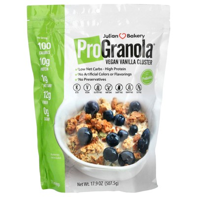 Julian Bakery Pro Granola, Vegan Vanilla Cluster, 17.9 oz (507.5 g)