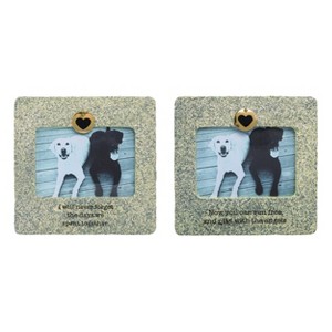 Transpac Resin Pet Memorial Frame w/Tag Hook Set of 2 - 1 of 1