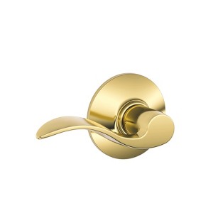 Schlage Accent Bright Brass Passage Lever Right or Left Handed - 1 of 1