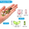 Unique Bargains Craft Embellishments Tulip Flower Crystal Glass Beads 200 Pcs - 2 of 4