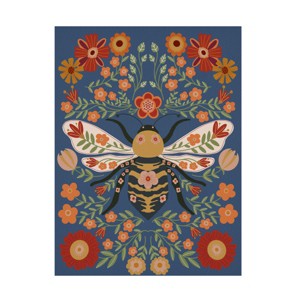 Canvas Wall Art - Regina Moore 'Folk Art Fun I' Wall Art for Living Room, Bedroom, or Office Décor by Trademark Fine Art - 14 x 19 Inches - 1 of 4
