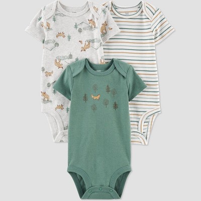 Carter's Just One You®️ Baby Boys' 3pk Woodland Bodysuit - Green