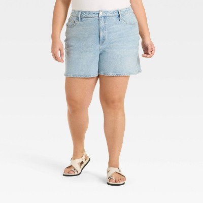 Women's High-Rise Jean Shorts - Ava & Viv™