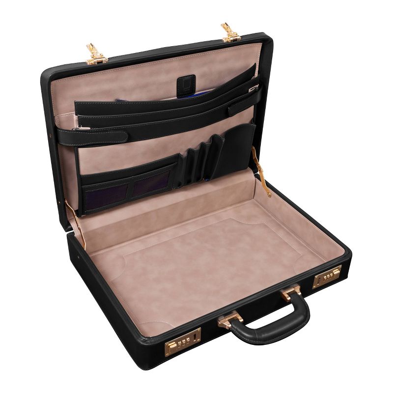 McKlein Lawson Leather Attache Briefcase, 6 of 10