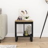 vidaXL Side Table 15.7 in.x12.2 in.x18.1 in. Solid Wood Mango&Engineered Wood - 3 of 4