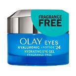 Olay Hyaluronic + Peptide 24 Fragrance-Free Gel Eye Cream - 0.5oz