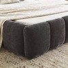 CAVINAS Queen Size Chenille Fabric Bed Frame with Thick Fabric, Upholstered Grounded Platform Bed with Headboard and Solid Frame - 4 of 4