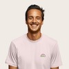 Dalix Rainbow (Glow in the Dark) Embroidered Relaxed Heavy Soft Cotton T Shirt Mens - 3 of 4