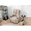 Hybition 40.55inch Height Power Recliner Chair, Breathable Fabric Single Overstuffed Recliner Sofa with USB Charge Port for Living Room - 3 of 4