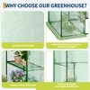 Greenhouses for Outdoors with Shelves, Portable Greenhouse, Walk-in Green Houses for Seedling Flowers Growing - 4 of 4