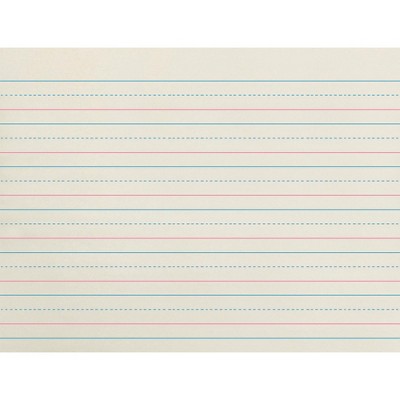 School Smart Zaner-Bloser Paper, 3/4 Inch Ruled, 10-1/2 x 8 Inches, 500 Sheets