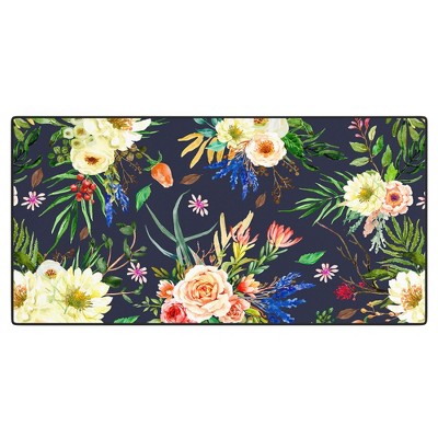 Marta Barragan Camarasa Darkness Wildflower Bouquets Desk Mat - Deny Designs
