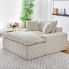 51" Oversized Single Sofa, Chaise Lounge with 2 Pillows, Comfort Accent Chair Armchair, No Assembly Required - ModernLuxe - 4 of 4