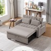 NicBex 55.9 Inch Sofa Bed,Modern Convertible Loveseat with 3 USB Ports & 2 Side Pockets & 2 Cup Holders,Small Couch for Living Room - 2 of 4