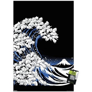 Trends International Tobe Fonseca - Kanagawa Cat Wave Unframed Wall Poster Prints - 1 of 4