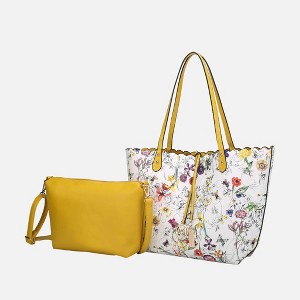 MKF Collection Danielle Reversible Shopper Tote Floral Bag, Crossbody Pouch Handbag Purse by Mia K - 1 of 4