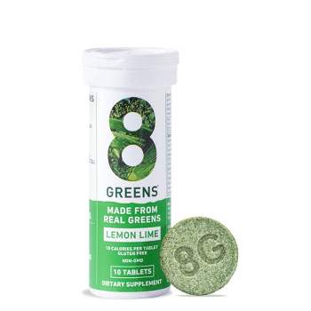 8Greens Effervescent Tablets Dietary Supplement - Lemon Lime