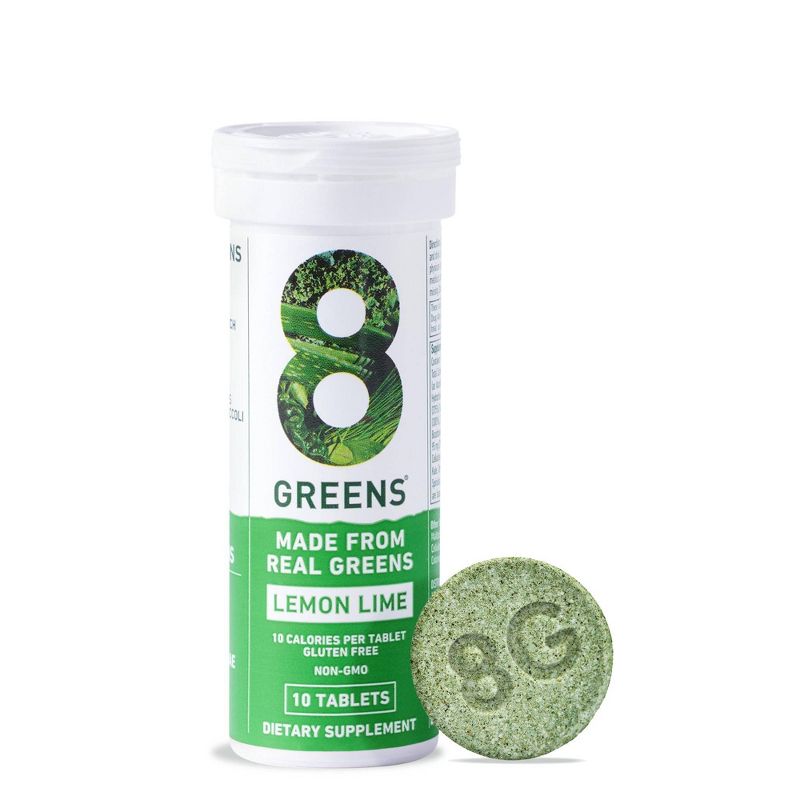 8Greens Effervescent Tablets Dietary Supplement - Lemon Lime, 1 of 12