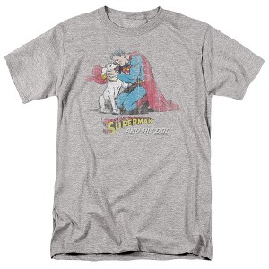 Men's Superman And His Dog T-Shirt - 1 of 4