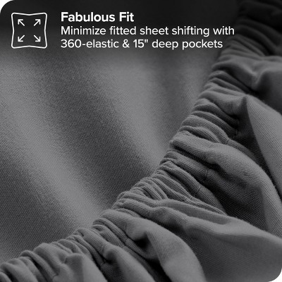 Twin XL Gray Microfiber Down Alternative Bed in a Bag Set