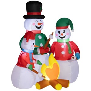 SEVOBAL Inflatable Holiday Decorations Inflatable Christmas Decoration Xmas Blow Up Yard Decor Christmas Inflatable Decoration, White, 54"*48"*60" - 1 of 4