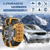 Docred Upgraded Snow Chains 8/10 Pack, Tire Chains for Cars/SUVs/Pickup Trucks, Emergency Anti Slip Tire Traction Chains for Tire Width - 2 of 4