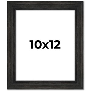 PosterPalooza | 10x12 Wide Barnwood Picture Frame, UV Acrylic, 6 Finishes - Grey, Brown, White, and Black - 1 of 4