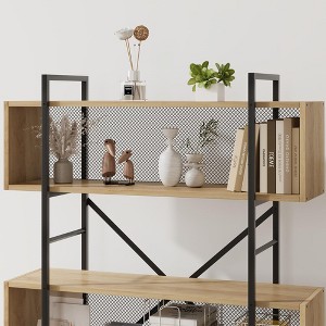 6 Tier Bookshelf with Storage - 1 of 4