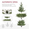 NAYSAYE 6FT Artificial Christmas Tree Sparse Realistic Cedar Tree with 1933 Branch Tips for Home Office Holiday, Green, 42.5"*42.5"*76.8" - 4 of 4