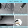 Unique Bargains Waterproof Dog Car Seat Cover for Back Seat Grey Black 1 Pc - 3 of 4