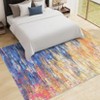 Area Rug Living Room Rugs Modern Abstract Soft Indoor Rug Low Pile Non Slip Accent Carpet - 2 of 4