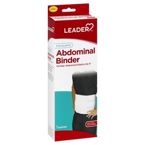 Leader 9 Inches Large Elastic Abdominal Binder 1 ea - 1 of 4