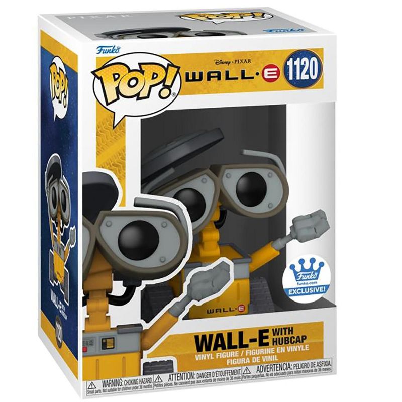 Funko WALL-E Funko POP Vinyl Figure | Exclusive WALL-E with Hubcap, 2 of 3