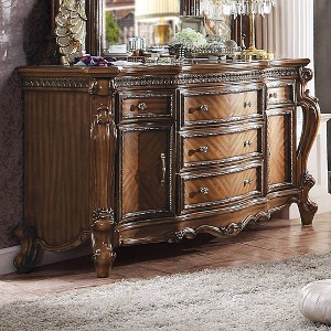 Picardy 69" Dressers Honey Oak - Acme Furniture: Vintage Style, 5 Drawers & Cabinets - 1 of 4
