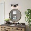 LNC Aries Traditional Mason Jar Vanity  Lights,Black and Rustic Brown/Black and Antique  Brown/Black and Light Gray, 2 Light/ 3 Light/ 4 Light - 4 of 4