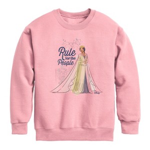 Boys' - Disney - Rule For The People Graphic Long Sleeve Fleece Sweatshirt - 1 of 4