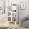 45.28" Modern Storage Cabinet with Glass Door, Freestanding Display Cabinet for Bathroom, Living Room - 4 of 4
