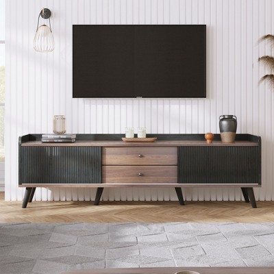 HDZNVF Mid Century TV Stand, Entertainment Center for TVs up to 70 inch