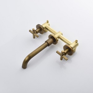 ChicFurnit Bathroom Sink Faucet Wall Mounted Bronze Design for Modern Bathrooms, Brown, 13.8"*9.4"*3.1" - 1 of 4