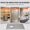 VEVOR Shower Curb Kit, 60"x38" Shower Pan Kit with 6.3" Offset Drain, Lightweight EPS Shower Installation Kits with 2 Waterproof Cloths, Grey - 3 of 4