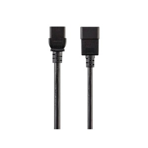 Monoprice Heavy Duty Extension Cord - 8 Feet - Black | IEC 60320 C20 to IEC 60320 C19, For Powering Servers, Routers, & other High-Output Network - 1 of 4